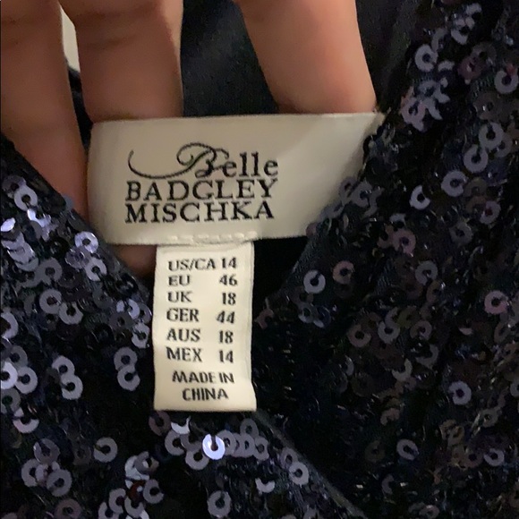 Belle badgely Mishka sequin ball gown - Picture 3 of 5